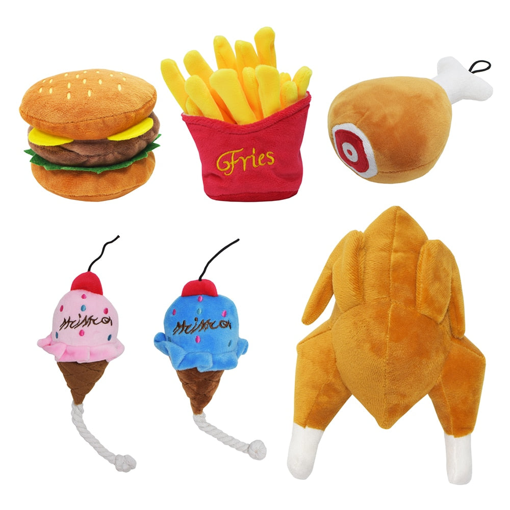 Doggo Fast Food Collection | Chicken Drumstick Dog Toy