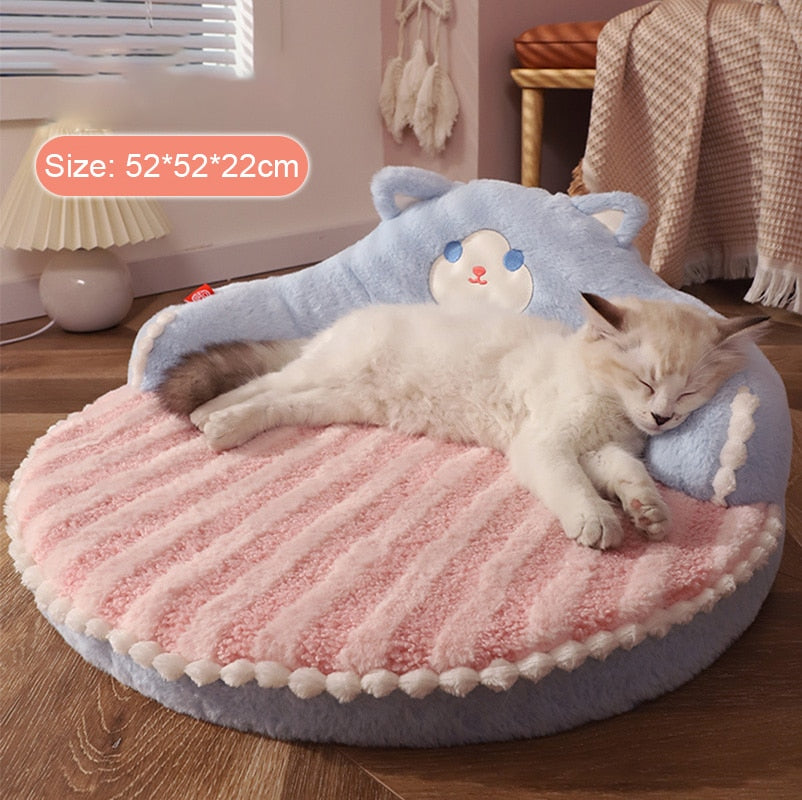 Pink Cuddly Kitten Pet Sofa Bed