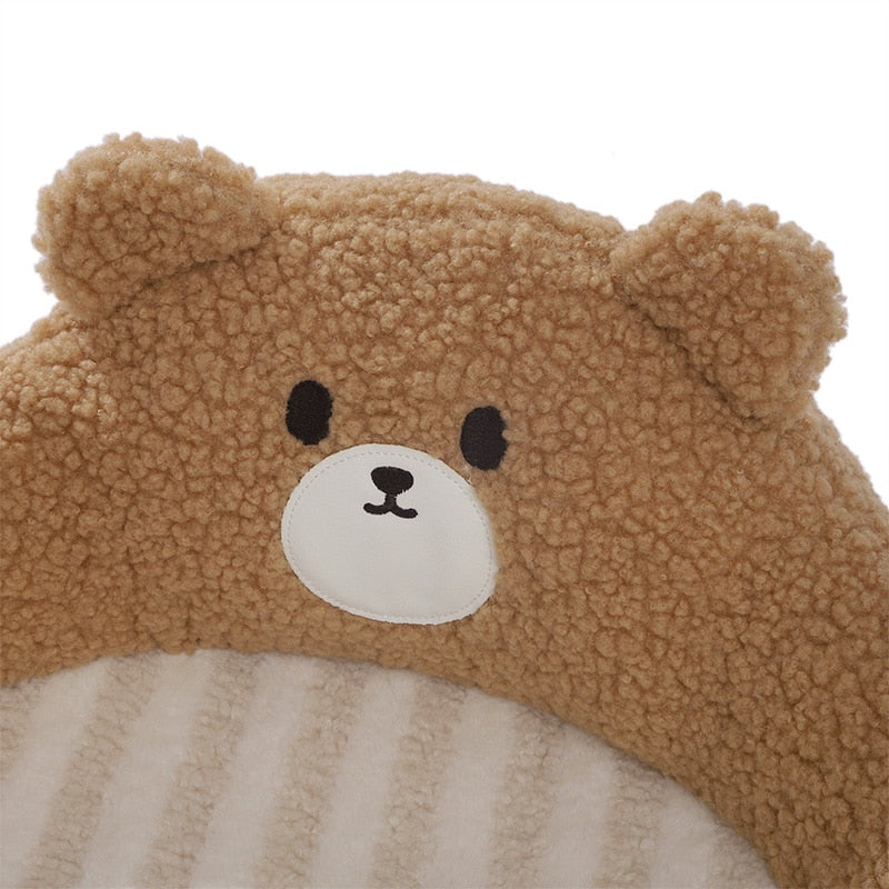 Brown Cuddly Teddy Bear Pet Sofa Bed