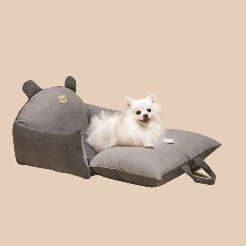 Happy Bear Ears Pet Car Safety Bed