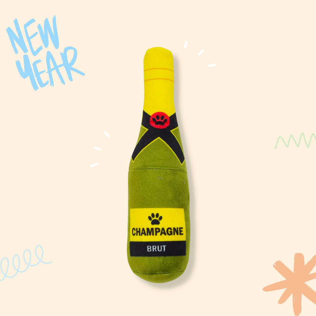 Celebrations Collection | Champagne Dog Toy